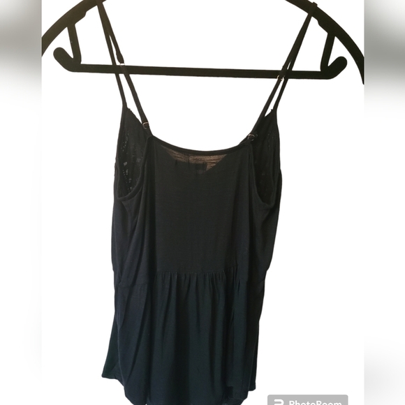 AMERICAN Eagle N Neck Black Camisole Top Size XS - Picture 2 of 8